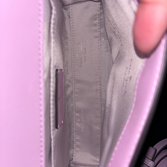 kate spade Carson Light Pink Leather Crossbody with Gold Chain - Picture 8 of 10